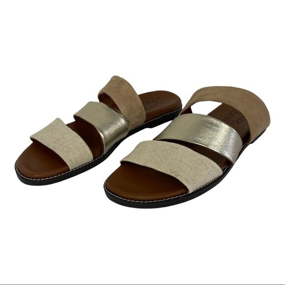 NEW Naturalizer Kellie Slide Sandals Leather Comfort Slip On‎ Slides Size 6 Boho - Picture 4 of 10